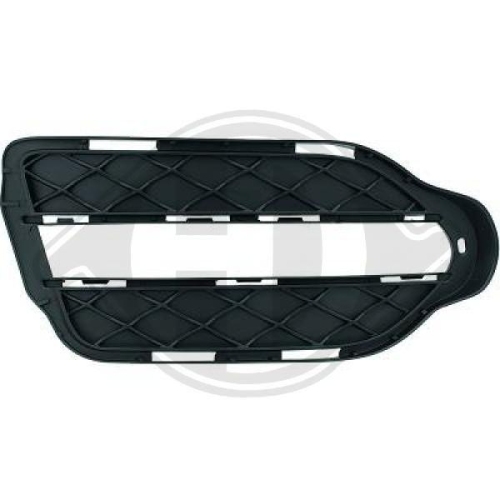Grille de pare-chocs avant droite, noire