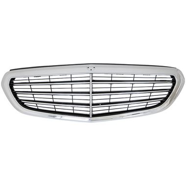 Grille de calandre, noire, avec moulure chromée, modèle élégance