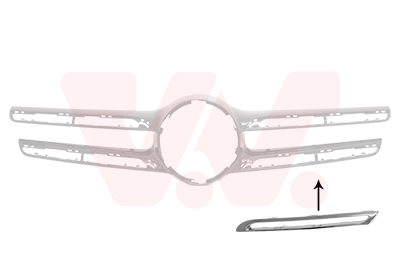 Moulure grille de calandre inférieure gauche, chromée, modèle suv X253