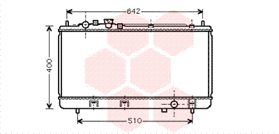 Radiateur essence 1.3i mt 01  325x689x16