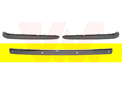 Bandeau de pare-chocs arrière, centrale, avec emplacements radars, baguette chromée, modèle élégance/avantgarde