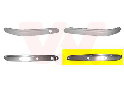 Bandeau de pare-chocs avant gauche, bord chrome, avec emplacements radars, modèle élégance/avantgarde