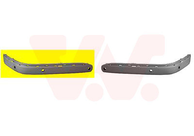 Bandeau de pare-chocs avant droit, avec trous pour baguette, avec emplacement radars, modèle élégance