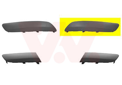 Bandeau de pare-chocs avant gauche, sans option lave phare
