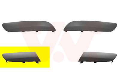 Bandeau de pare-chocs avant droit, avec option lave phare