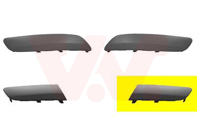 Bandeau de pare-chocs avant gauche, avec option lave phare