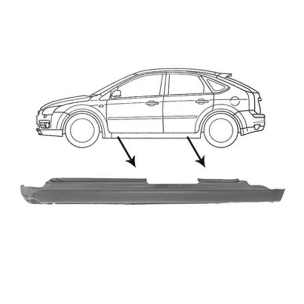 Bas de caisse droit, modeler 4/5 portes