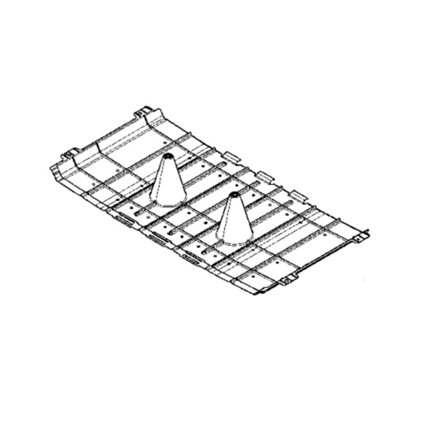 Cache sous moteur, partie sous plancher