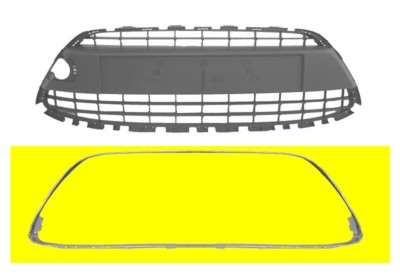 Enjoliveur grille de pare-chocs, chromé, modèle Ghia