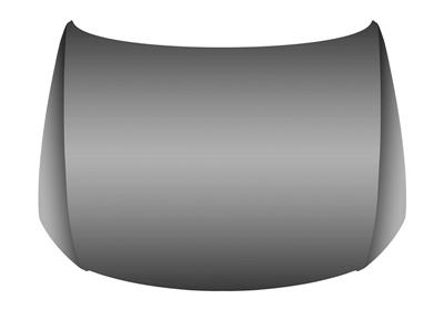 Capot moteur, à peindre