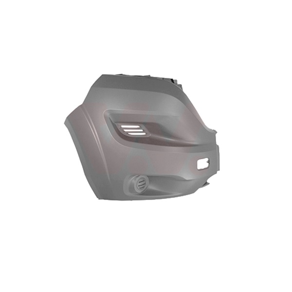 Embout de pare-chocs avant droit, gris, sans emplacement antibrouillard