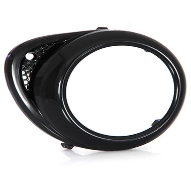Enjoliveur de feu antibrouillard avant droit, noir brillant, avec emplacement moulure chromée