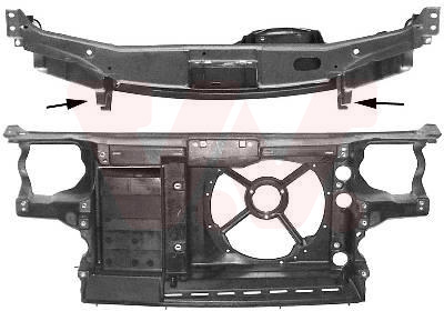 Face avant, modèle 1 ventilateur, 43 cm