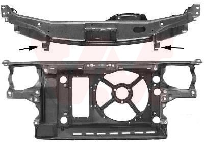 Face avant, modèle 1 ventilateur, 52 cm