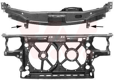 Face avant, modèle 2 ventilateurs, 594 D ou L