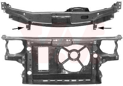 Face avant, modèle 1 ventilateur, 63 cm