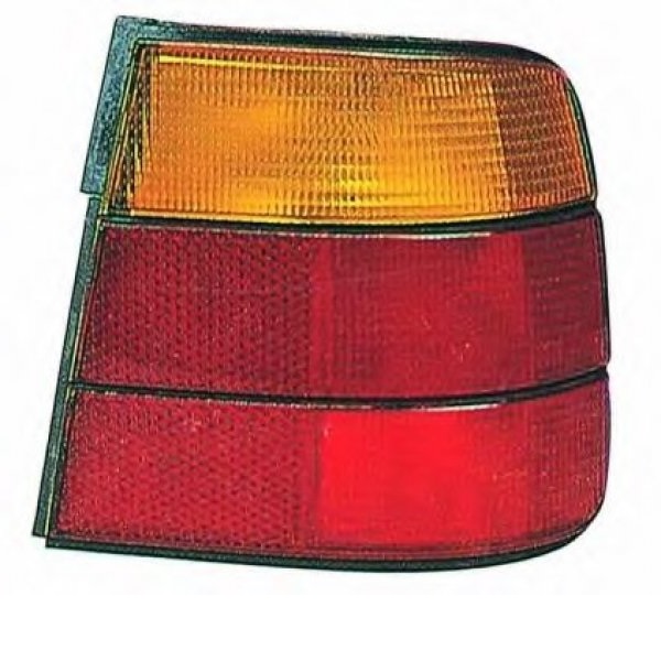 Feu arrière droit, orange et rouge