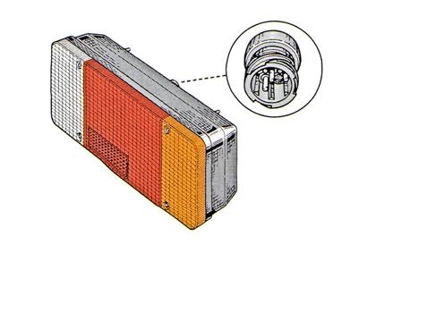 Feu arrière gauche, grand modèle