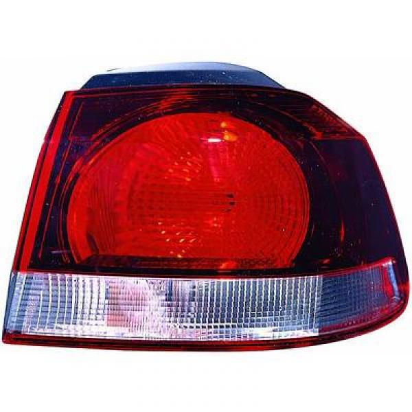 Feu arrière droit, sur aile, rouge foncé
