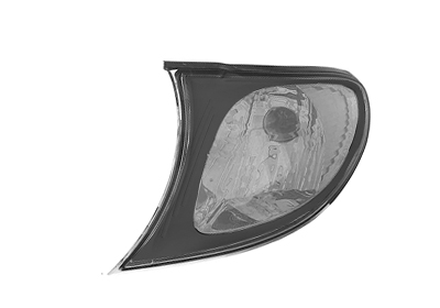 Feu clignotant avant gauche, blanc avec bordure noire