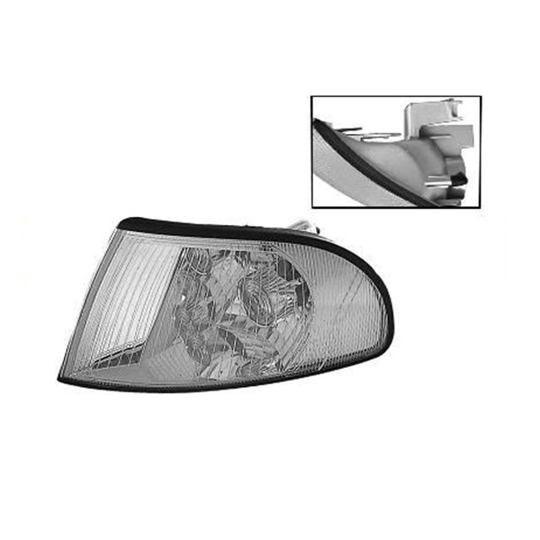 Feu clignotant avant gauche, crystal, modèle s4