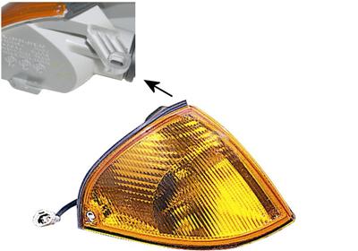 Feu clignotant avant droit, orange