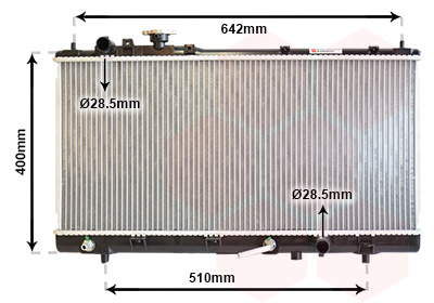 Radiateur essence 1.6i at 01  325x686x16