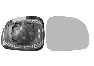 Glace de rétroviseur droit, chauffante