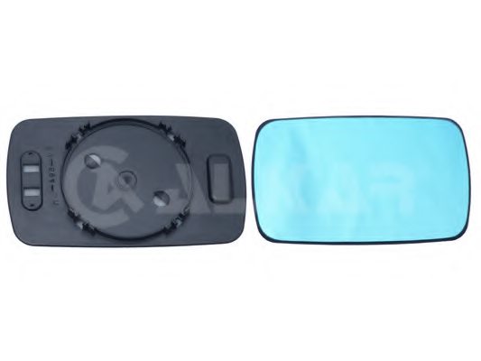 Glace de rétroviseur droit, chauffante, bleue