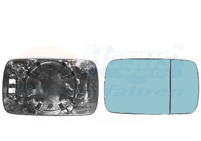 Glace de rétroviseur droit, bleue, chauffante