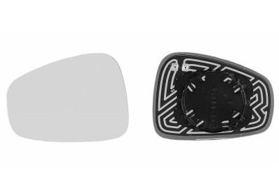 Glace de rétroviseur gauche, chauffante