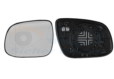 Glace de rétroviseur gauche, chauffante