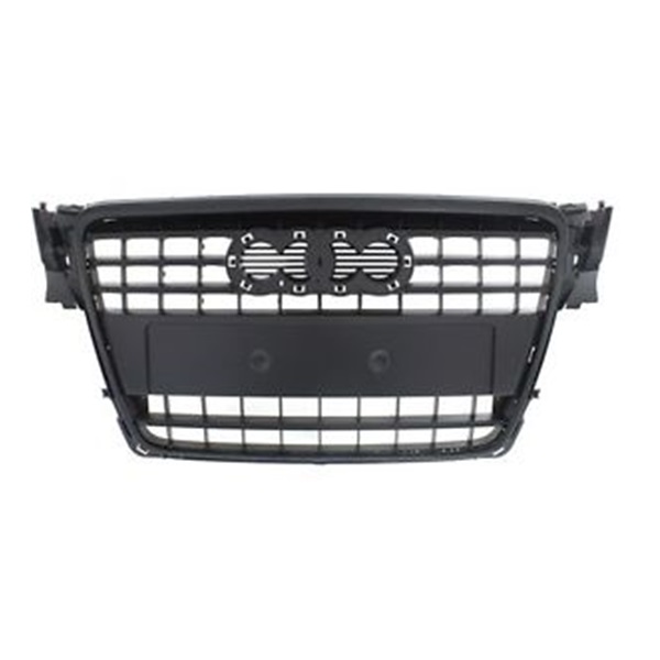 Grille de calandre, noire, avec moulure noire