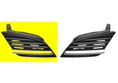 Grille de calandre avant droite, avec cadre chrome