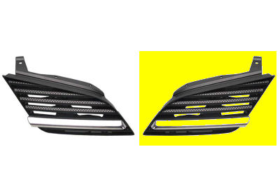 Grille de calandre avant gauche, avec cadre chrome