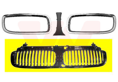 Grille de calandre, noire