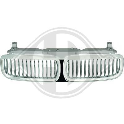 Grille de calandre, noire/chromée