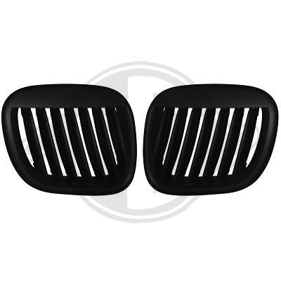 Jeu de grilles de calandre, noire