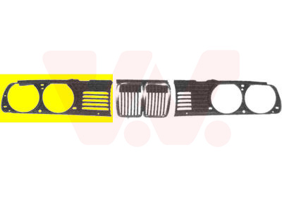 Grille de calandre, droite