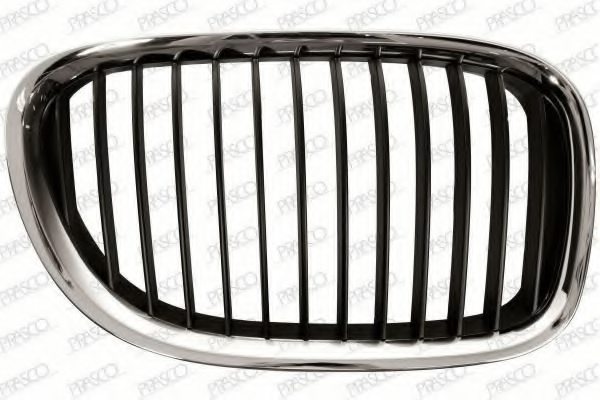 Grille de calandre droite, chromée