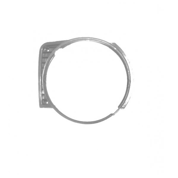 Grille de calandre, noire, droite