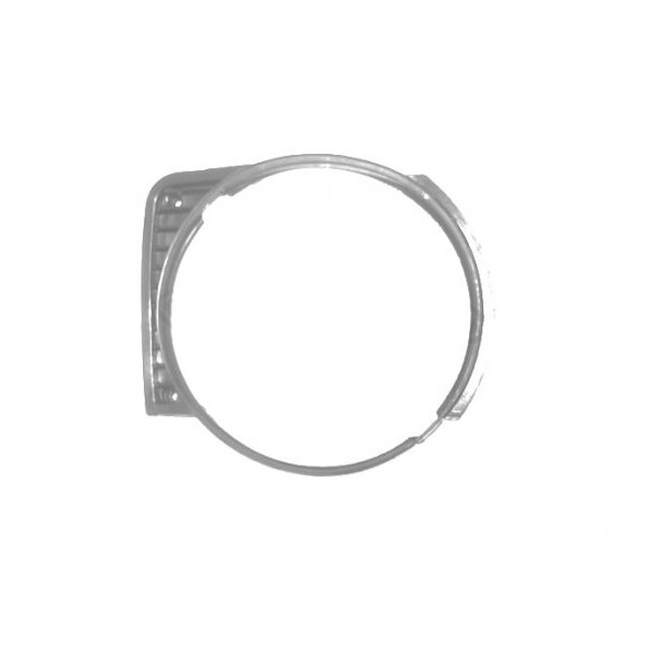 Grille de calandre, noire, droite