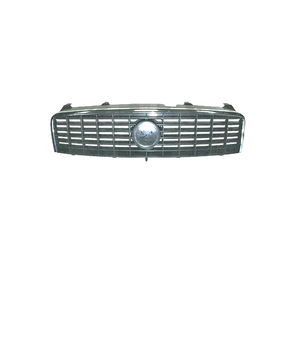 Grille de calandre, noire, avec moulures chromées
