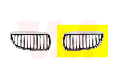Grille de calandre gauche, chromée