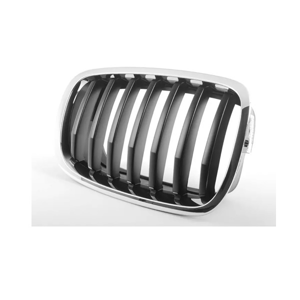Grille de calandre gauche, noire et chromée