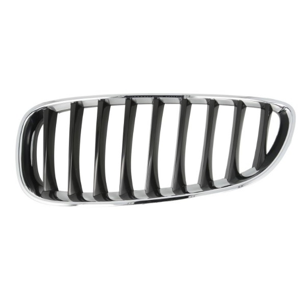 Grille de calandre gauche, noire et chromée