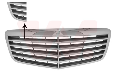 Grille de calandre, noire/chromée, modèle avantgarde