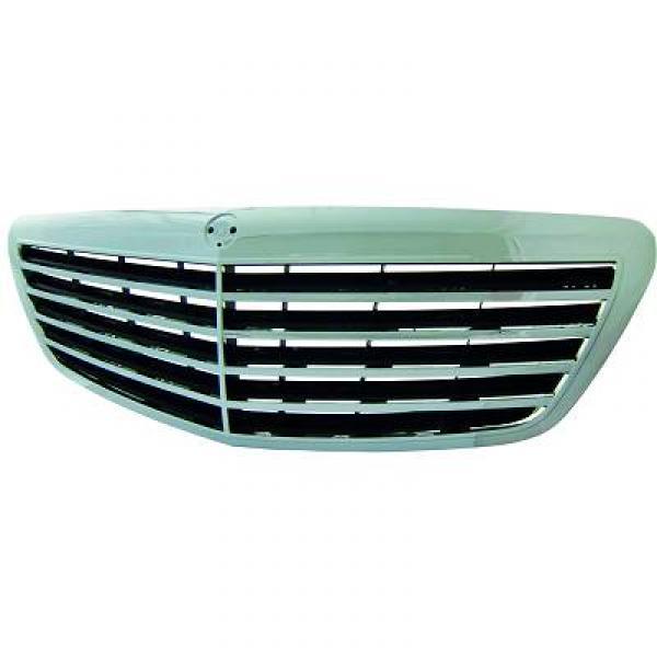 Grille de calandre, chromée/noire