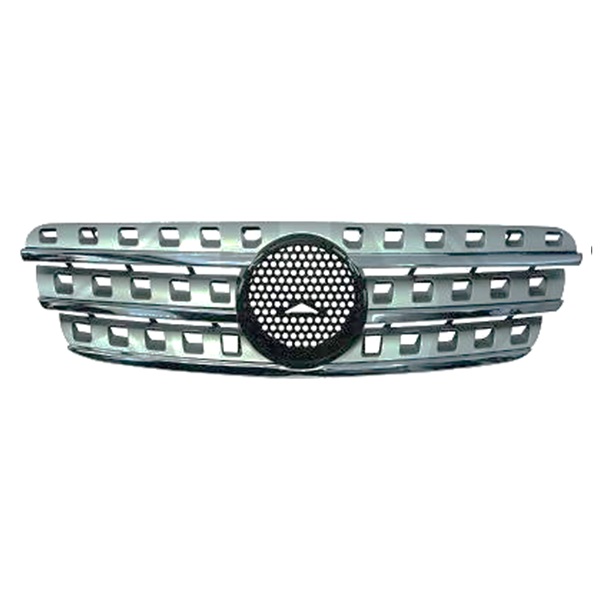 Grille de calandre, argent et chromée