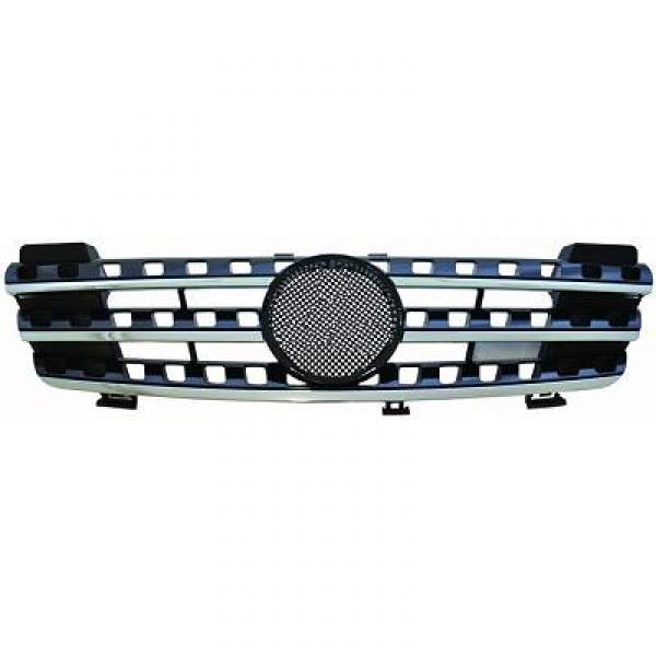 Grille de calandre, chromée/noire